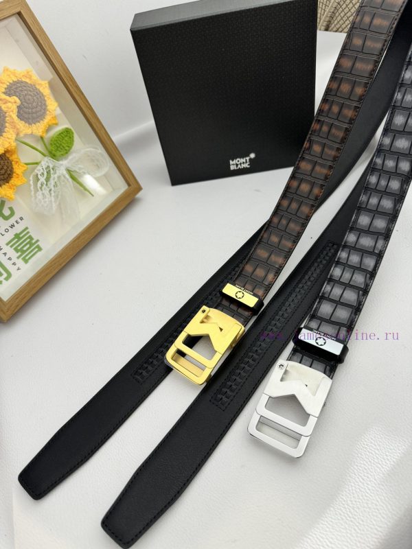 Montblanc Automatic BeltMaterial: Leather Belt with 100% Head Layer. The leather belt is gua hvajty98