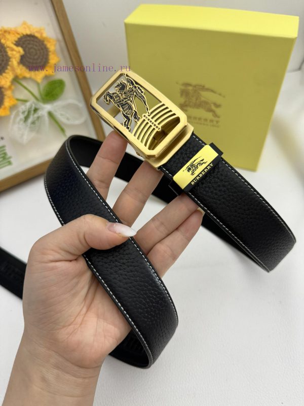 Burberry automatic beltMaterial: Leather Belt with 100% Head Layer. The leather belt is guar ape3poyl - Image 5