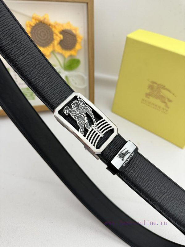 Burberry automatic beltMaterial: Leather Belt with 100% Head Layer. The leather belt is guar dyzd4n1h - Image 8