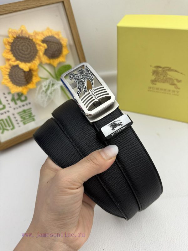 Burberry automatic beltMaterial: Leather Belt with 100% Head Layer. The leather belt is guar qcllynxl - Image 4