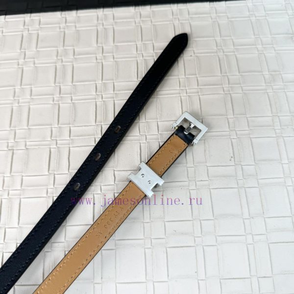 Calfskin waist belt, paired with palladium plated buckle, finely polished and diamond sparkl p1lp5fwk - Image 5