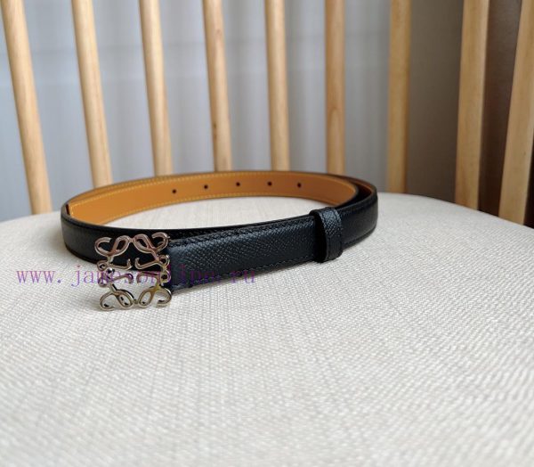 LOEWE's latest same style waist belt [Celebration] [Celebration] Plain cowhide leather belt 7ka27kwq - Image 3