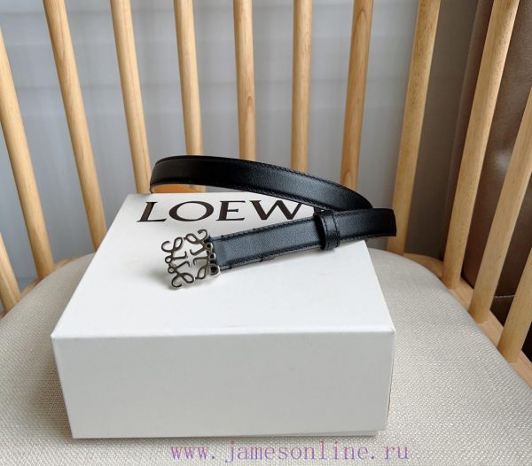 LOEWE's latest same style waist belt [Celebration] [Celebration] Plain cowhide leather belt e80iap2t