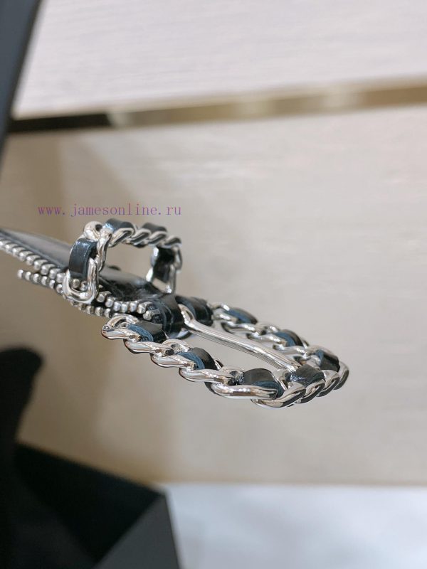 Chanel 24c brass metal imported shiny calf leather 2.0cm soft and exquisite waist belt 14ofid1p - Image 8