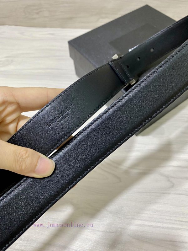 YSL Saint Laurent 30mm strap is made of double-sided cowhide, the same model, new model spec 87eenxav - Image 8