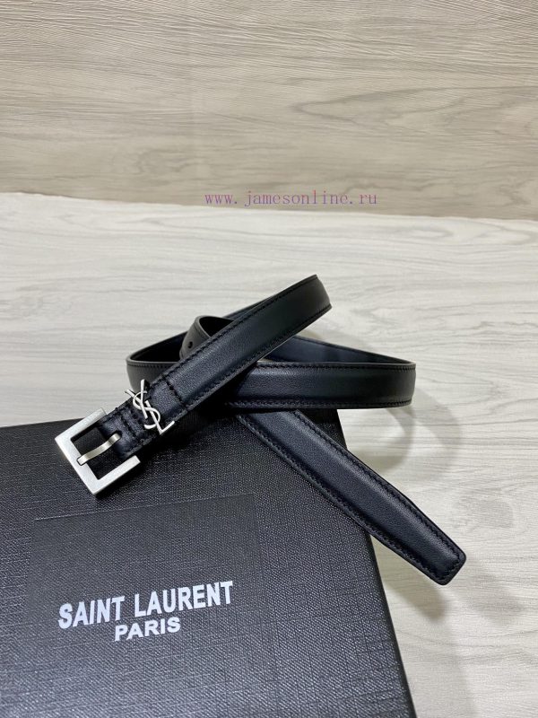 YSL Saint Laurent 20mm strap is made of double-sided cowhide, the same style, special for th 3pjts6x2 - Image 3