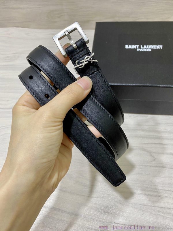 YSL Saint Laurent 20mm strap is made of double-sided cowhide, the same style, special for th 3pjts6x2 - Image 4