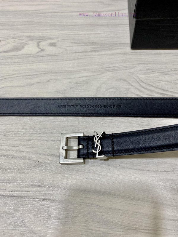 YSL Saint Laurent 20mm strap is made of double-sided cowhide, the same style, special for th 3pjts6x2 - Image 5