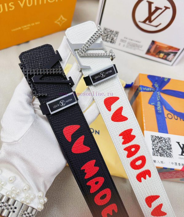 Belt LV Louis ReproductionThe waistband is made of 100% head layer cowhide, ensuring a genui 1opgba8d