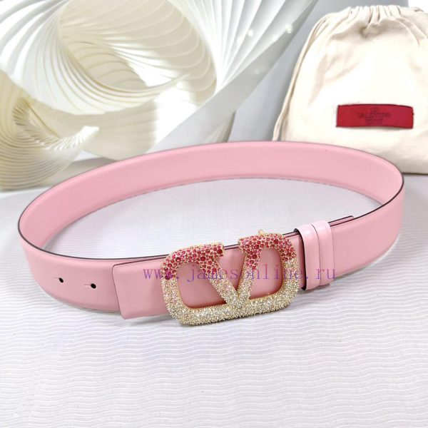 4.0cm Valentino new belt, double-sided top layer cowhide material, length 75.80.85.90.95.100 jj901vex