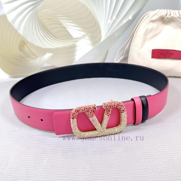 4.0cm Valentino new belt, double-sided top layer cowhide material, length 75.80.85.90.95.100 16hgry9x
