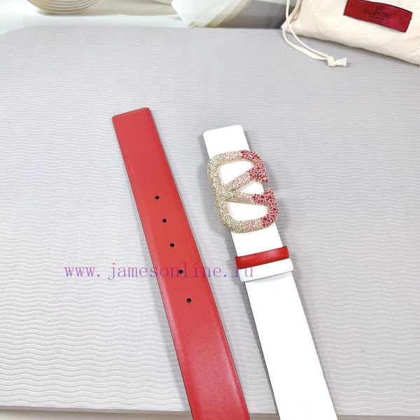 4.0cm Valentino new belt, double-sided top layer cowhide material, length 75.80.85.90.95.100 qauv4dmj - Image 9