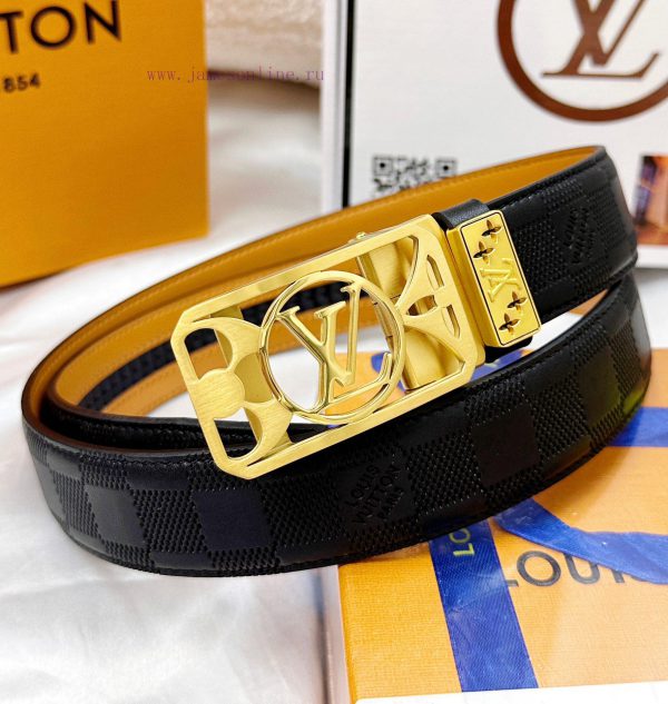 Belt LV Louis Vuitton automatic buckle-Belt replica The automatic belt series is made of 100 e5i0s83y