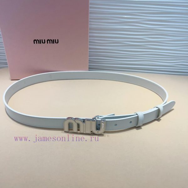 The Miu Miu leather belt is an ideal choice to enhance the unique style and tasteThe eye-cat j4k0d66h - Image 6