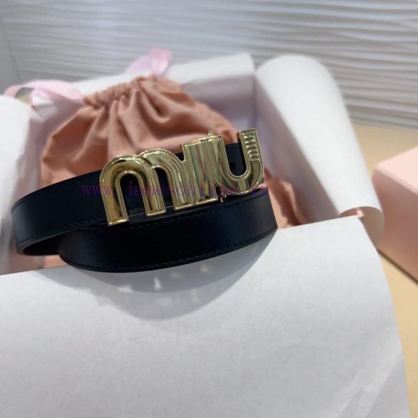 The Miu Miu leather belt is an ideal choice to enhance the unique style and tasteThe eye-cat mhkfhjo0