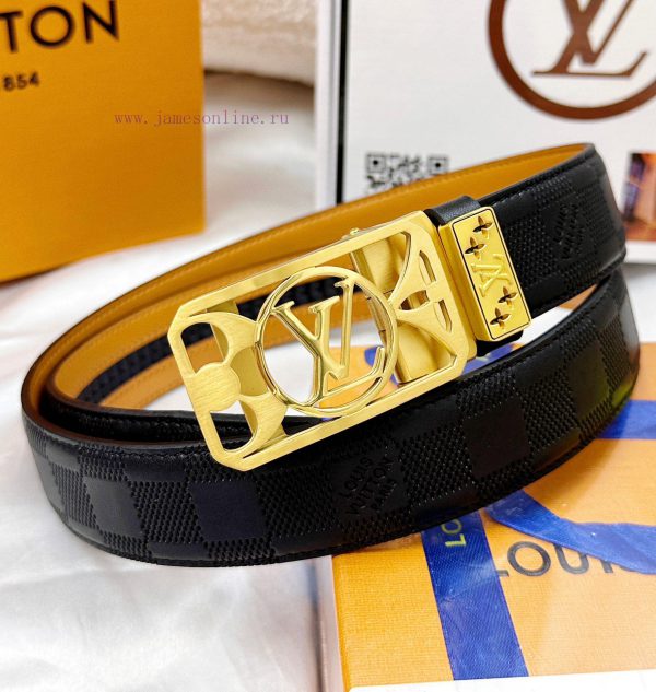 Belt LV Louis Vuitton automatic buckle-Belt replica The automatic belt series is made of 100 z54iah2b