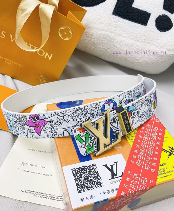 Belt LV Louis ReproductionBelt made of 100% head layer cowhide, ensuring 24k genuine leather ldes8ebv - Image 7