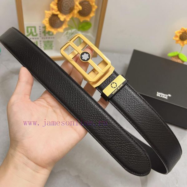 Montblanc Automatic BeltMaterial: Leather Belt with 100% Head Layer. The leather belt is gua d14gyvi6 - Image 5