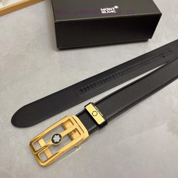 Montblanc Automatic BeltMaterial: Leather Belt with 100% Head Layer. The leather belt is gua d14gyvi6 - Image 9