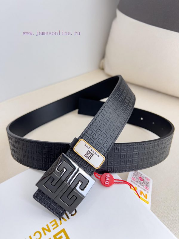 Givenchy GIVENCHY Belt ️ BeltHanging buckle, pure steel material buckle head, double-sided c d5aphlwk - Image 4