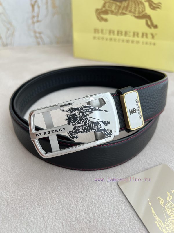 Burberry Burberry Belt ️ Automatic BeltAutomatic buckle, made of pure steel material, automa frxqd542