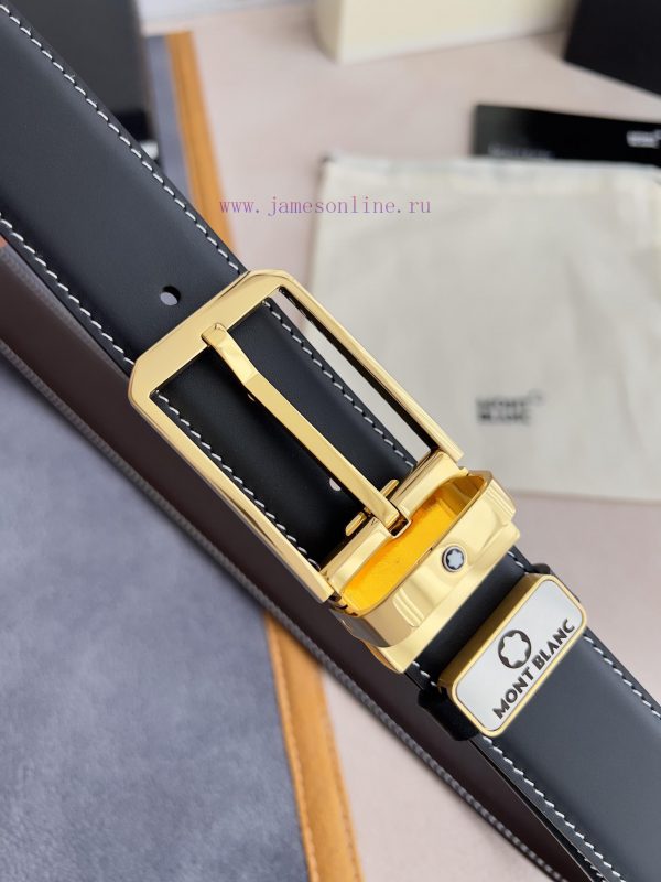 Montblanc Montblanc ️ Belt and beltNeedle buckle, new original classic boutique needle buckl wefd9j29 - Image 4