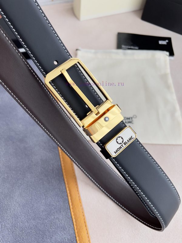 Montblanc Montblanc ️ Belt and beltNeedle buckle, new original classic boutique needle buckl wefd9j29 - Image 5