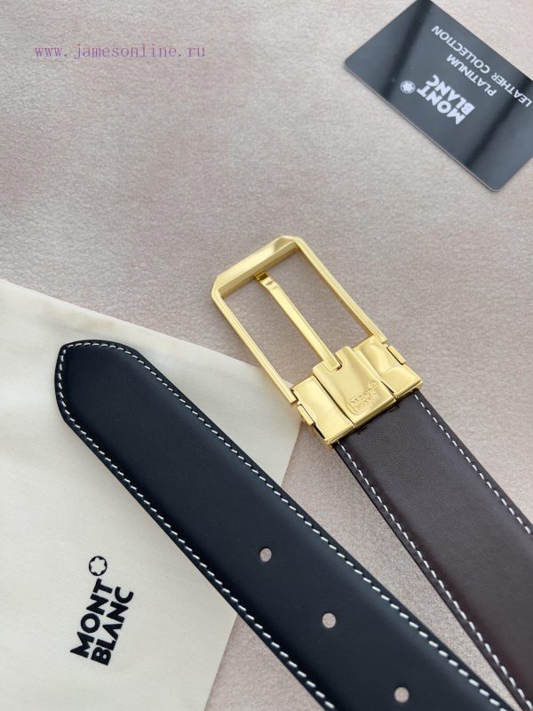 Montblanc Montblanc ️ Belt and beltNeedle buckle, new original classic boutique needle buckl wefd9j29 - Image 9