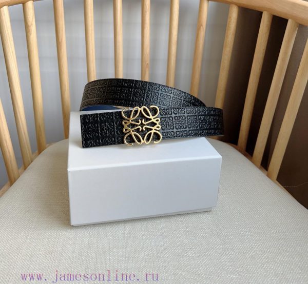 LOEWE's latest same style waist belt [Celebration] [Celebration] Double sided top layer cowh t0j5nj5b