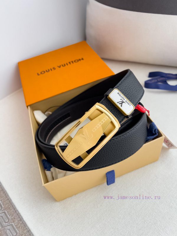 LV... Louis Vuitton Belt ️ Automatic BeltAutomatic buckle, made of pure steel material, with qts568yk