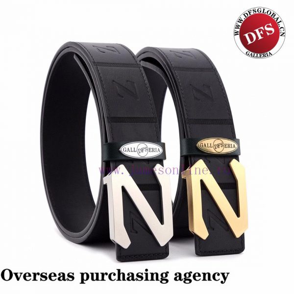 Complete setZegna @ DFS purchasing agent100% dual color pure steel buckle materialBelt mater ithx83je