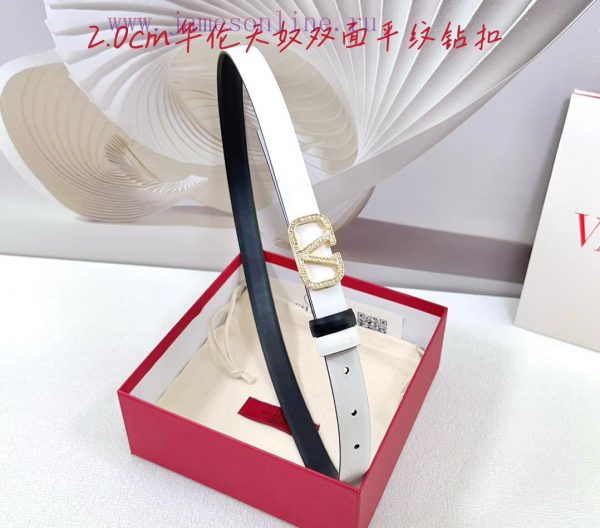 2.0cm Valentino double-sided plain waist belt, double-sided top layer cowhide material, leng gq8uim6z - Image 9