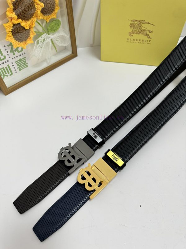 BurberryMaterial: Leather Belt with 100% Head Layer. The leather belt is guaranteed to be ge 37hpen50 - Image 8