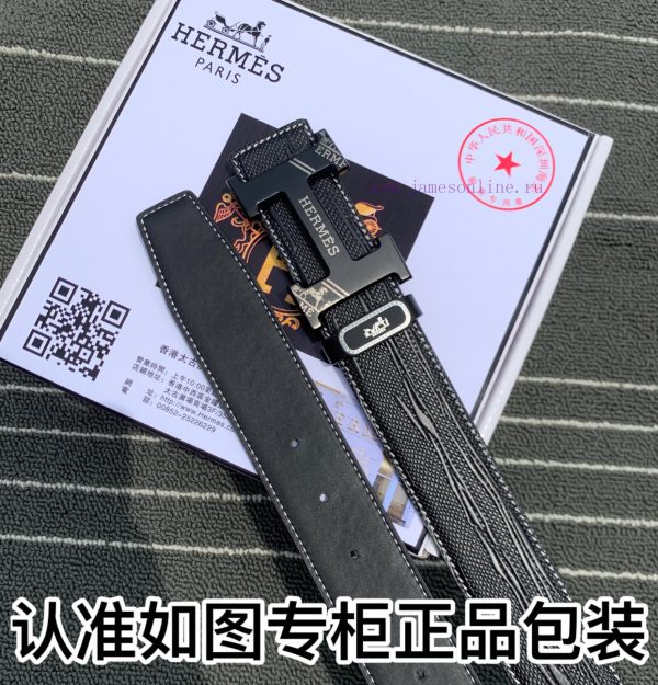 Belt Hermes Her...mes️The waistband is made of 100% imported original cowhide, ensuring genu npnbjogy - Image 8