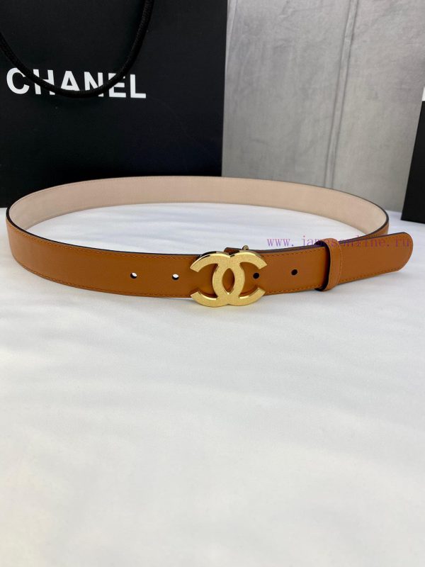 Width 3.0cm Chanel Women's Classic Belt and Strap New Smooth Inner Lining Matte Cowhide Silv knqbybb2