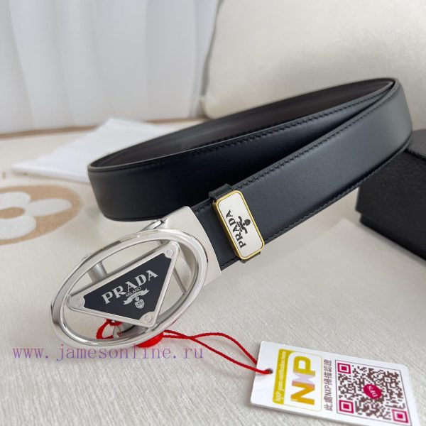 Prada PRADA Belt Automatic BeltAutomatic belt, classic pure steel material automatic buckle, bkt5t7sq