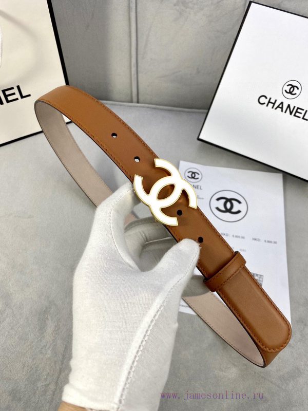 Width 3.0cm Chanel Women's Classic Belt and Strap New Smooth Inner Lining Matte Cowhide Silv qhlmc8fo