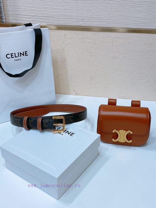 Celine Mini Belt Bag Celine Triumphal Arch Mini Waist BagAuthentic replica, with perfect det uk5o82oo - Image 6