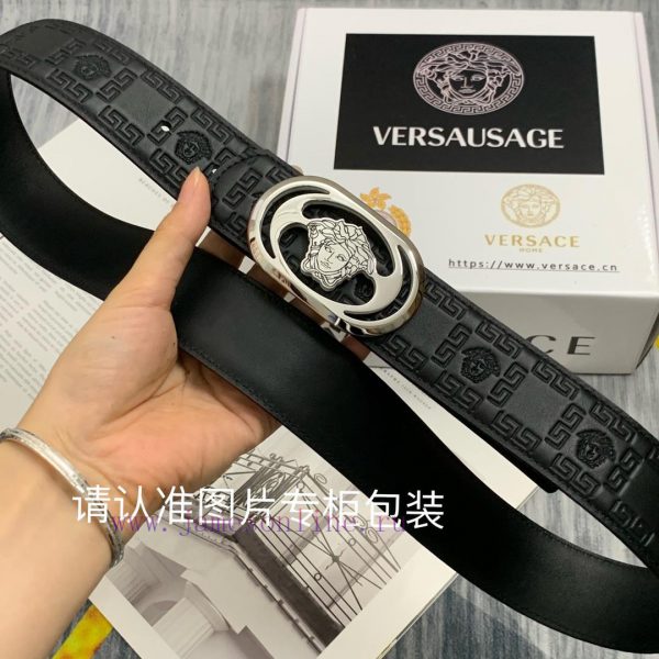 Beauty Head VersaceBelt and waistband single-sided use quality 100% cowhide embossed 24k pur o9yrf4o2 - Image 3