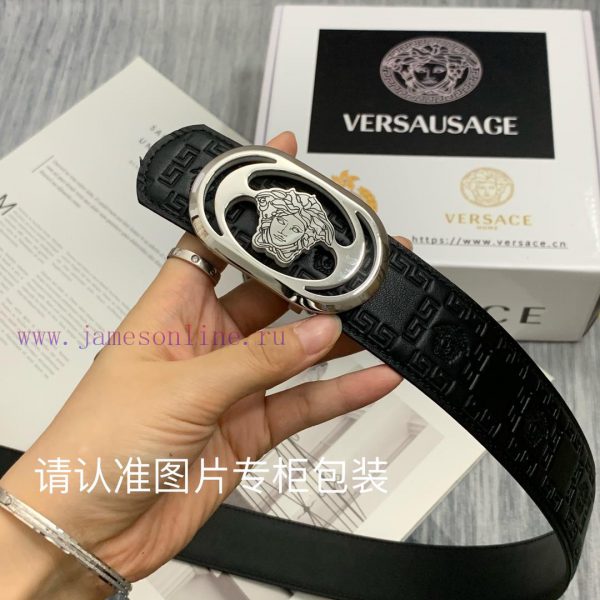 Beauty Head VersaceBelt and waistband single-sided use quality 100% cowhide embossed 24k pur o9yrf4o2 - Image 6