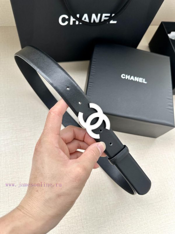 Width 3.0cm Chanel imported soft calf leather with clear grain, accessories gold silver/meta 4ple2ves
