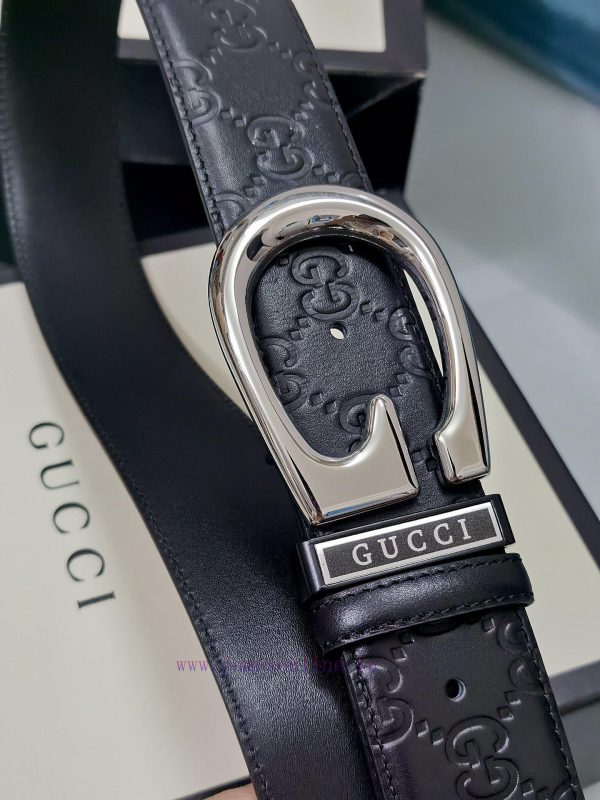 ￥ comes with a complete gift box Gucci. GucciFull set of 3.8cm imported calf leather embossi 1p53sgtr - Image 6