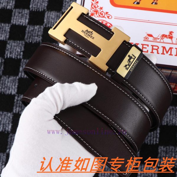 Men's belt HermesMen's leather belt is made of 100% head layer cowhide, ensuring that the 24 q46r60py