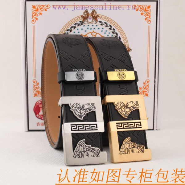 Belt belt Versace cowhide beltMen's belt material: 100% head layer cowhide belt, guaranteed d722hdfg - Image 10