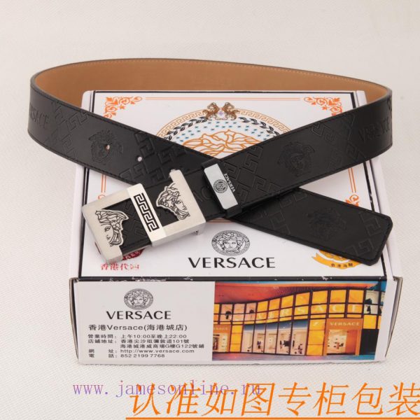 Belt belt Versace cowhide beltMen's belt material: 100% head layer cowhide belt, guaranteed m5u6e1ry - Image 7