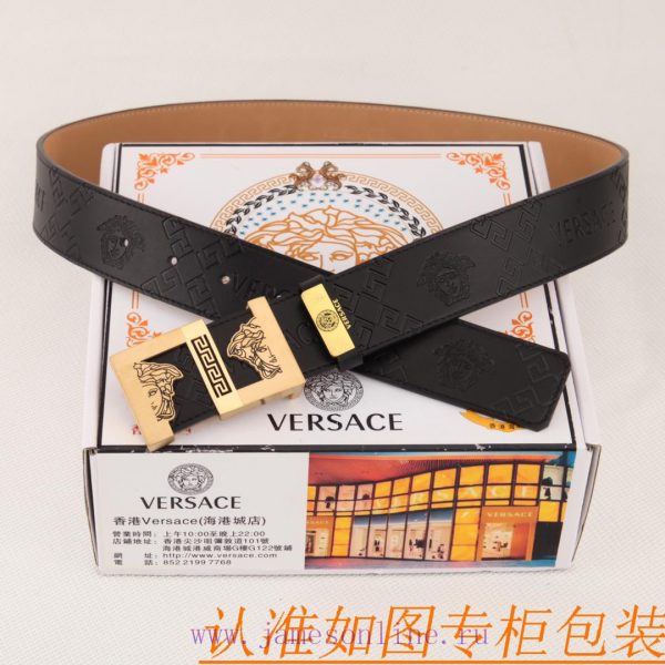 Belt belt Versace cowhide beltMen's belt material: 100% head layer cowhide belt, guaranteed m5u6e1ry - Image 8