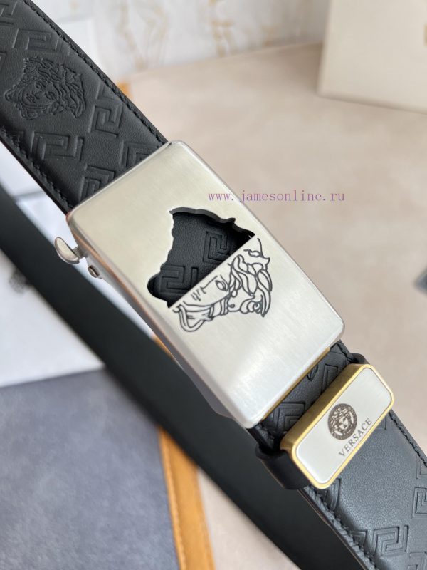 Versace Versace. ️ Belt and belt automatic beltAutomatic carrying, classic head buckle made 3rg9p3ns - Image 4