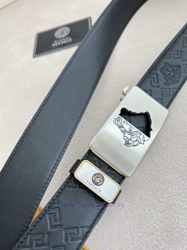 Versace Versace. ️ Belt and belt automatic beltAutomatic carrying, classic head buckle made 3rg9p3ns - Image 7