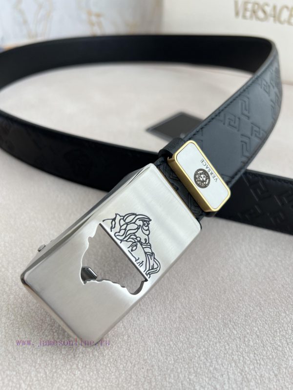 Versace Versace. ️ Belt and belt automatic beltAutomatic carrying, classic head buckle made 3rg9p3ns - Image 8