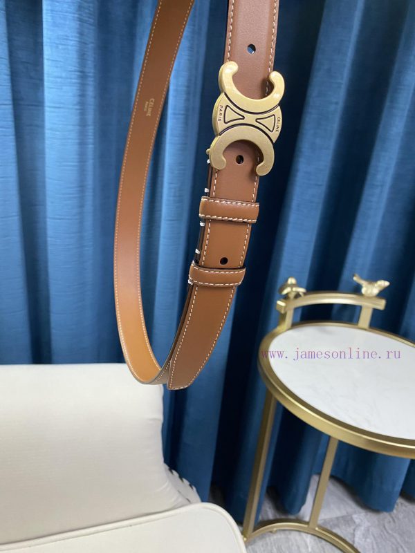 Celine Women's Belt, Women's Belt Series Specification 25mm Triumphal Arch Series with Compl ebeg27u9